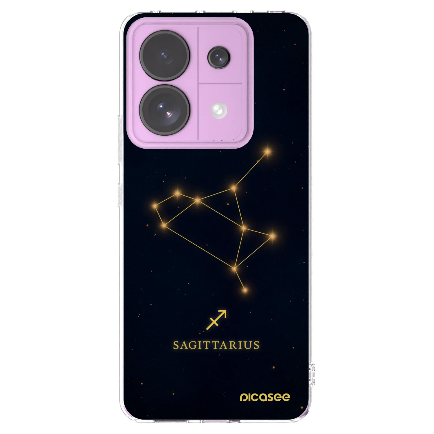 Picasee Xiaomi Redmi Note 13 Pro 5G Hülle - Transparentes Silikon - SAGITTARIUS