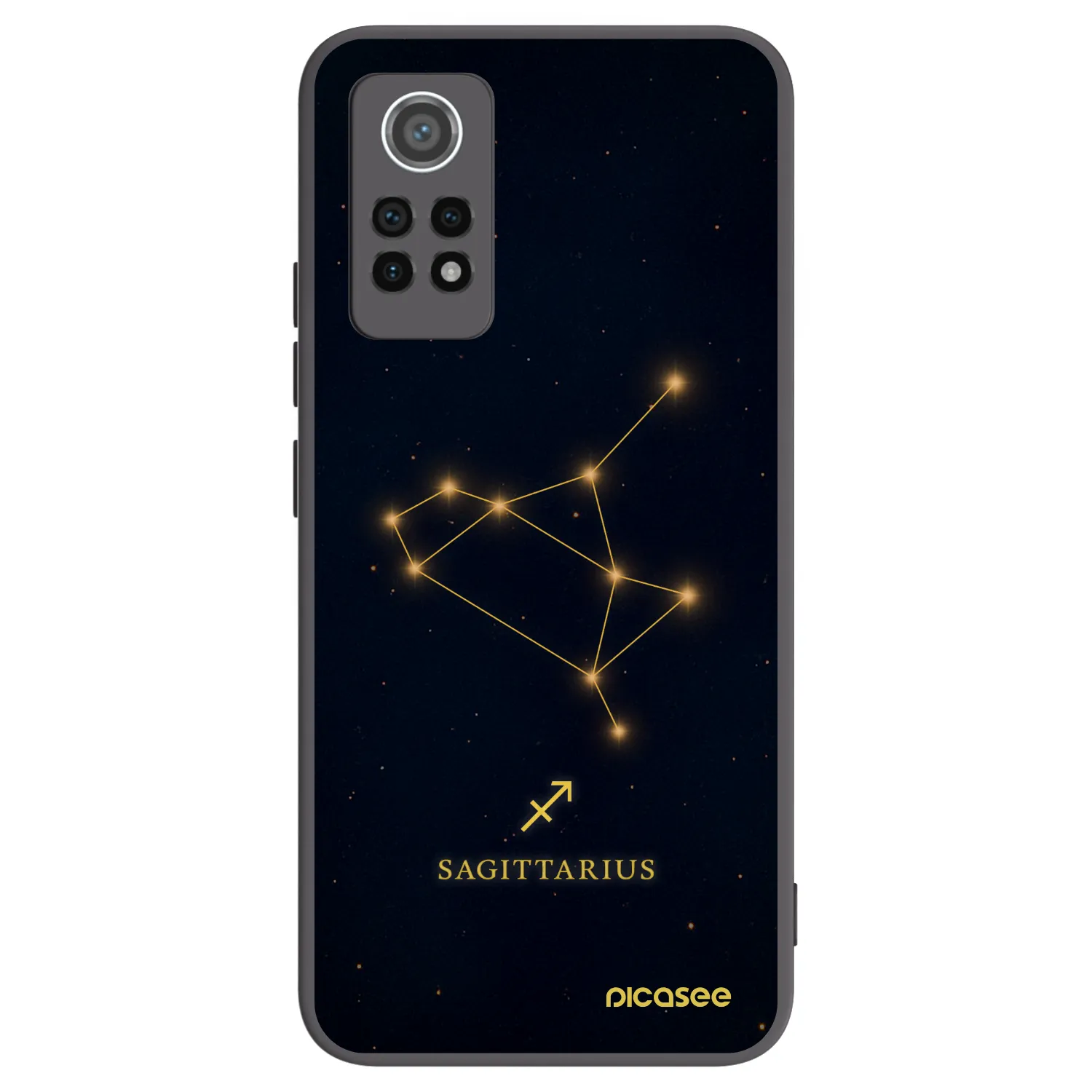 Picasee Xiaomi Redmi Note 12 Pro 4G Hülle - Schwarzes Silikon - SAGITTARIUS