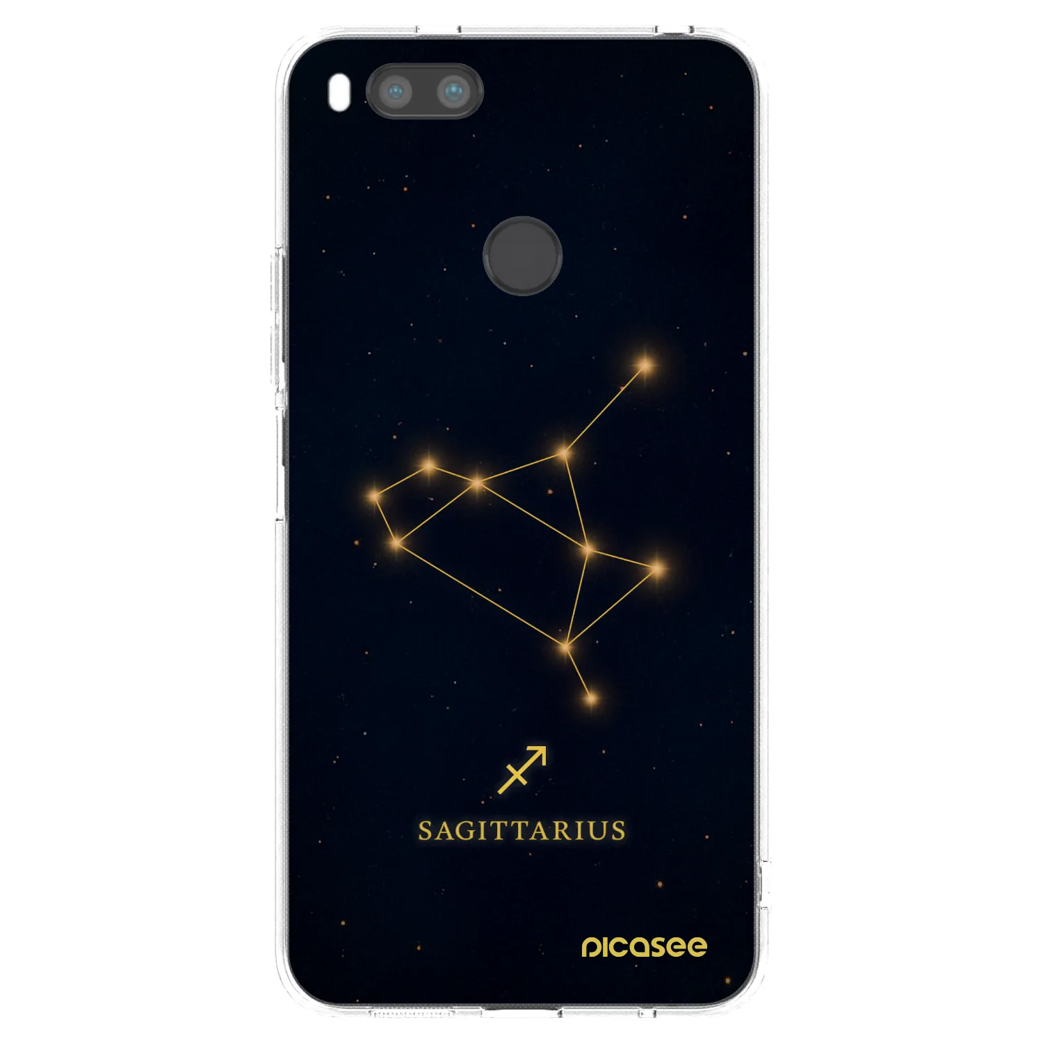 Picasee Xiaomi Redmi Note 11S 5G Hülle - Transparentes Silikon - SAGITTARIUS