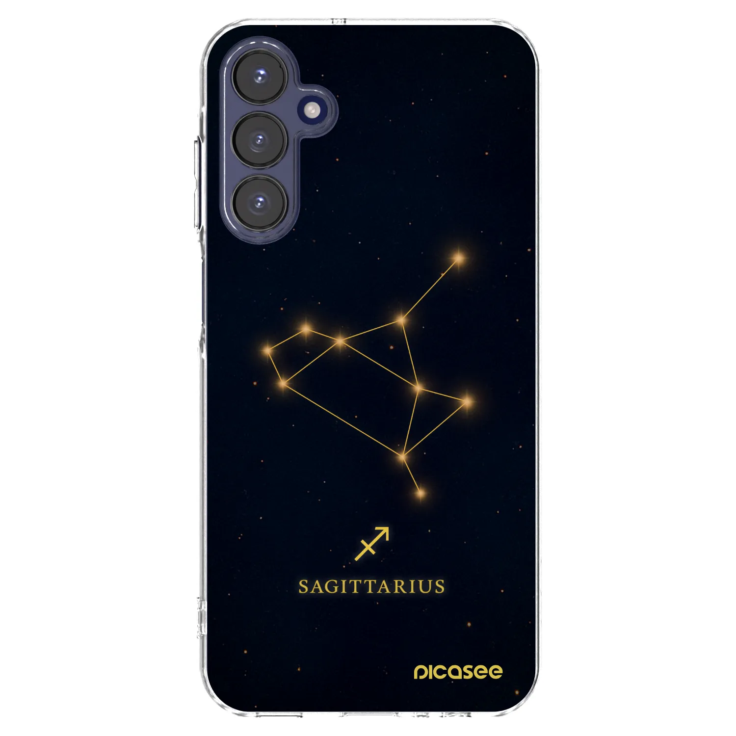Picasee Samsung Galaxy A15 A155F 4G Hülle - Transparentes Silikon - SAGITTARIUS
