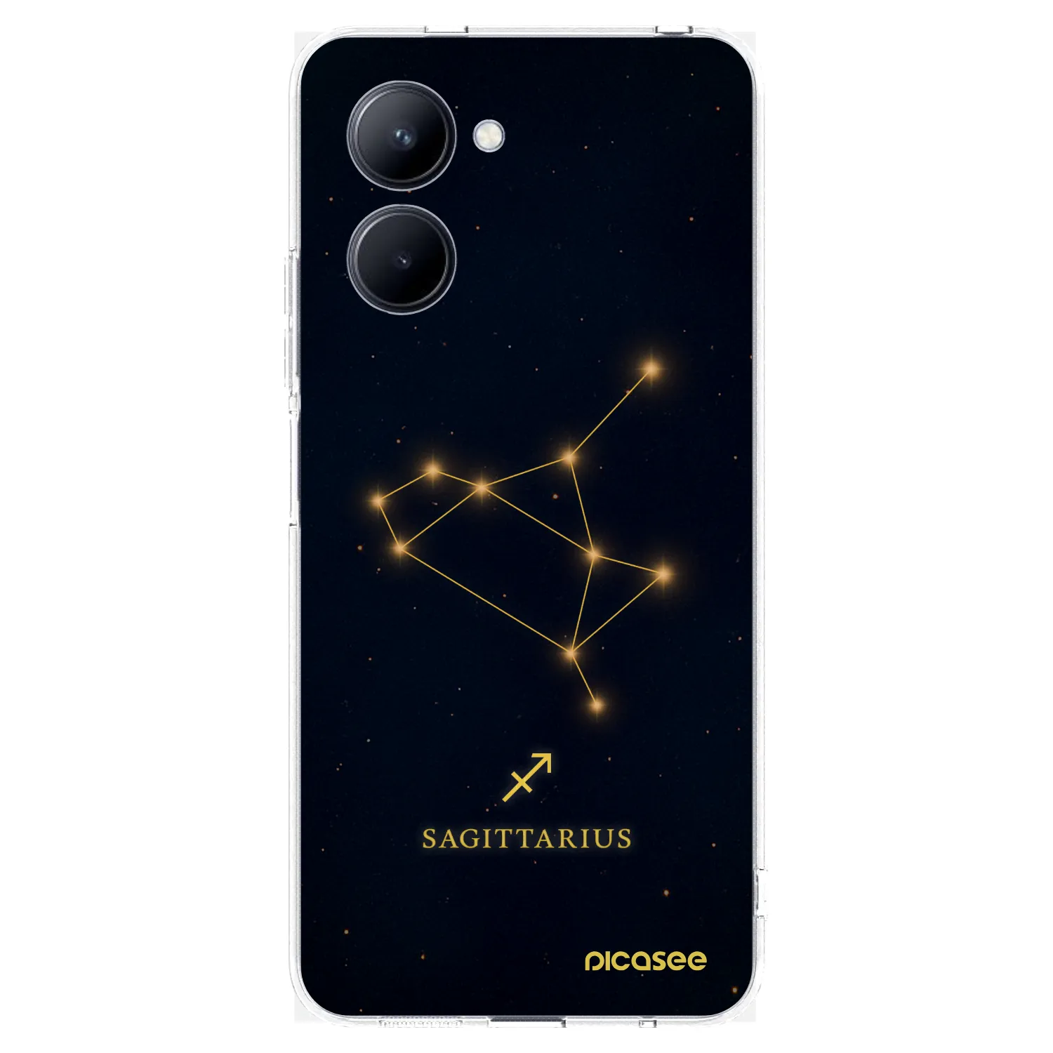 Picasee Realme C33 (2023) Hülle - Transparentes Silikon - SAGITTARIUS