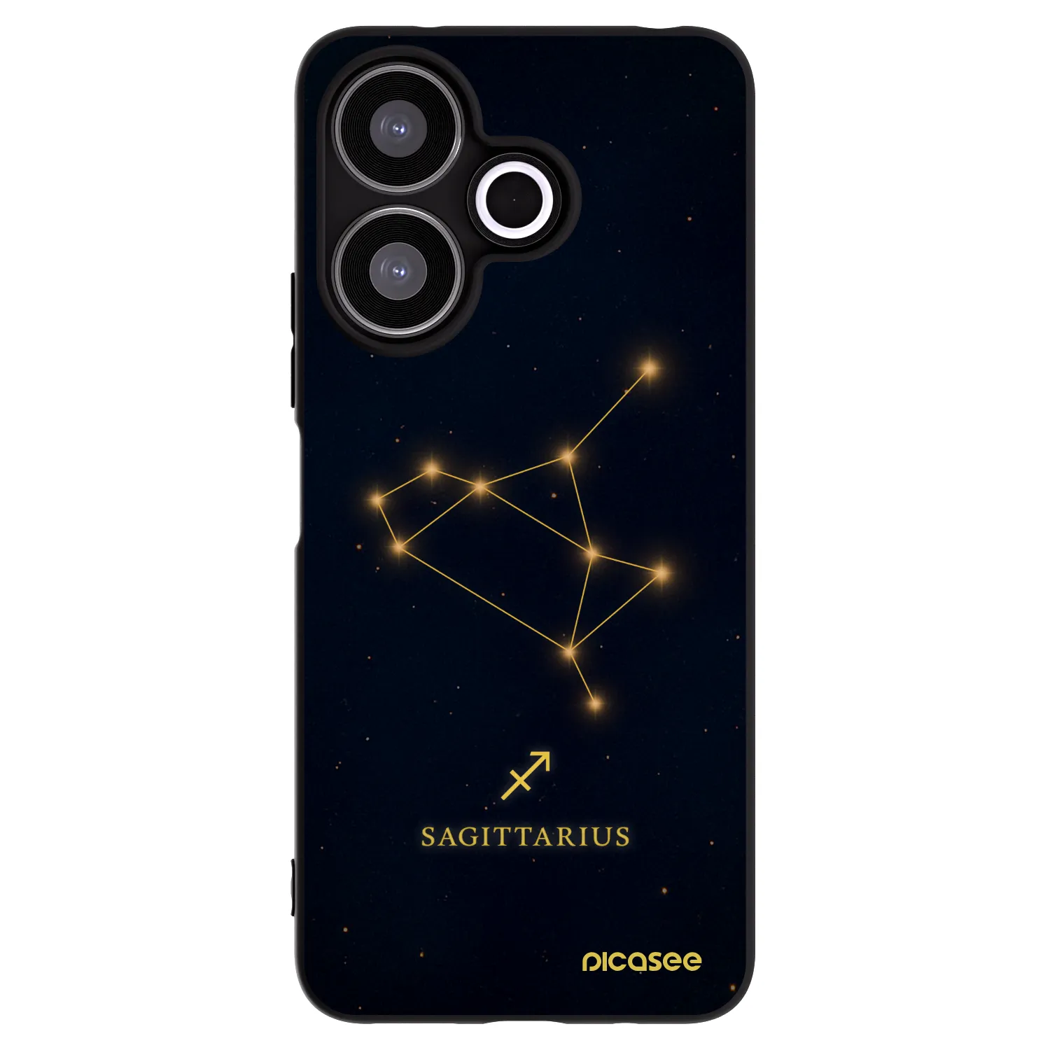 Picasee Xiaomi Redmi 13 4G Hülle - Schwarzes Silikon - SAGITTARIUS