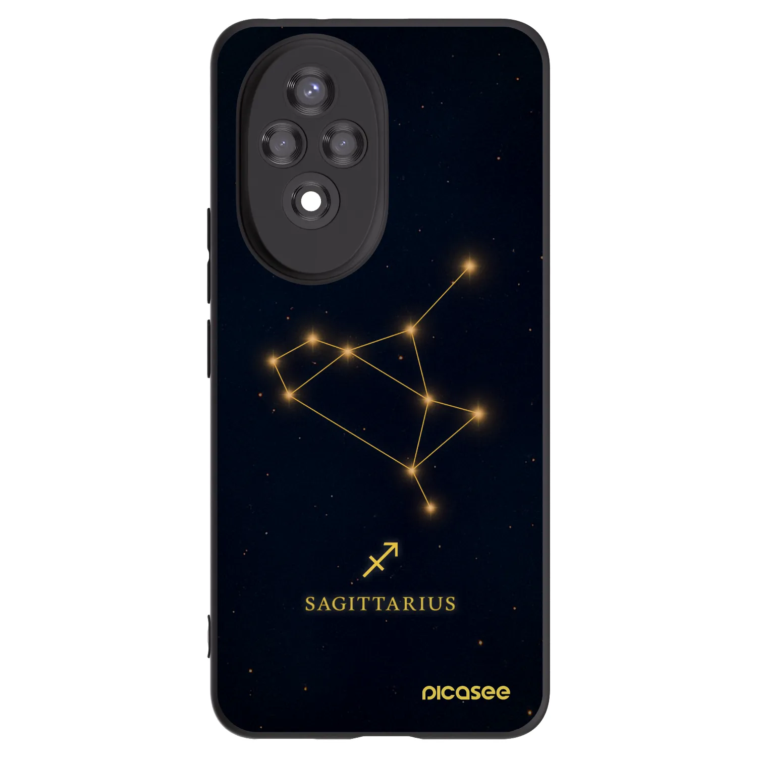 Picasee Honor 200 Pro 5G Hülle - Schwarzes Silikon - SAGITTARIUS