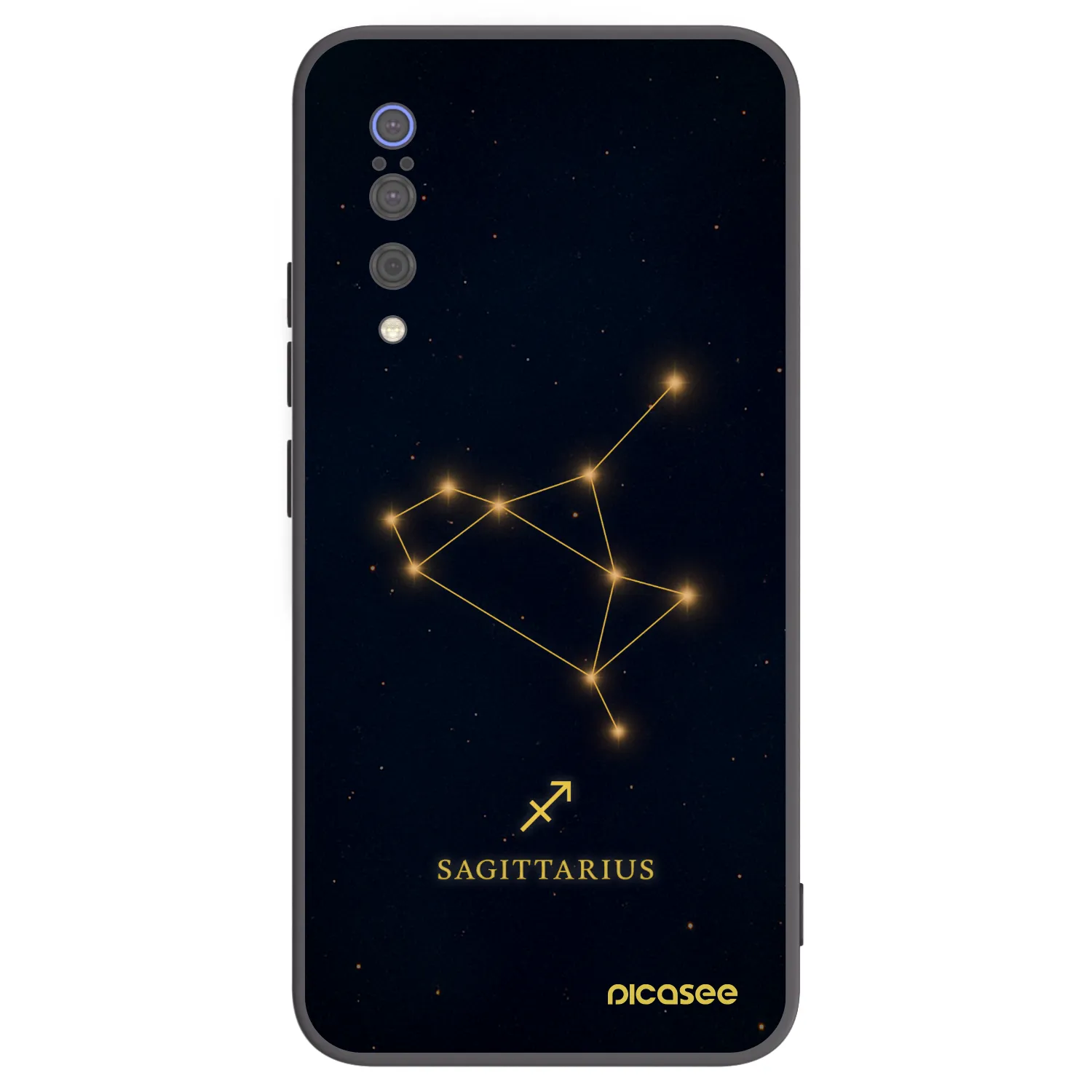 Picasee Xiaomi Mi 9 Hülle - Schwarzes Silikon - SAGITTARIUS