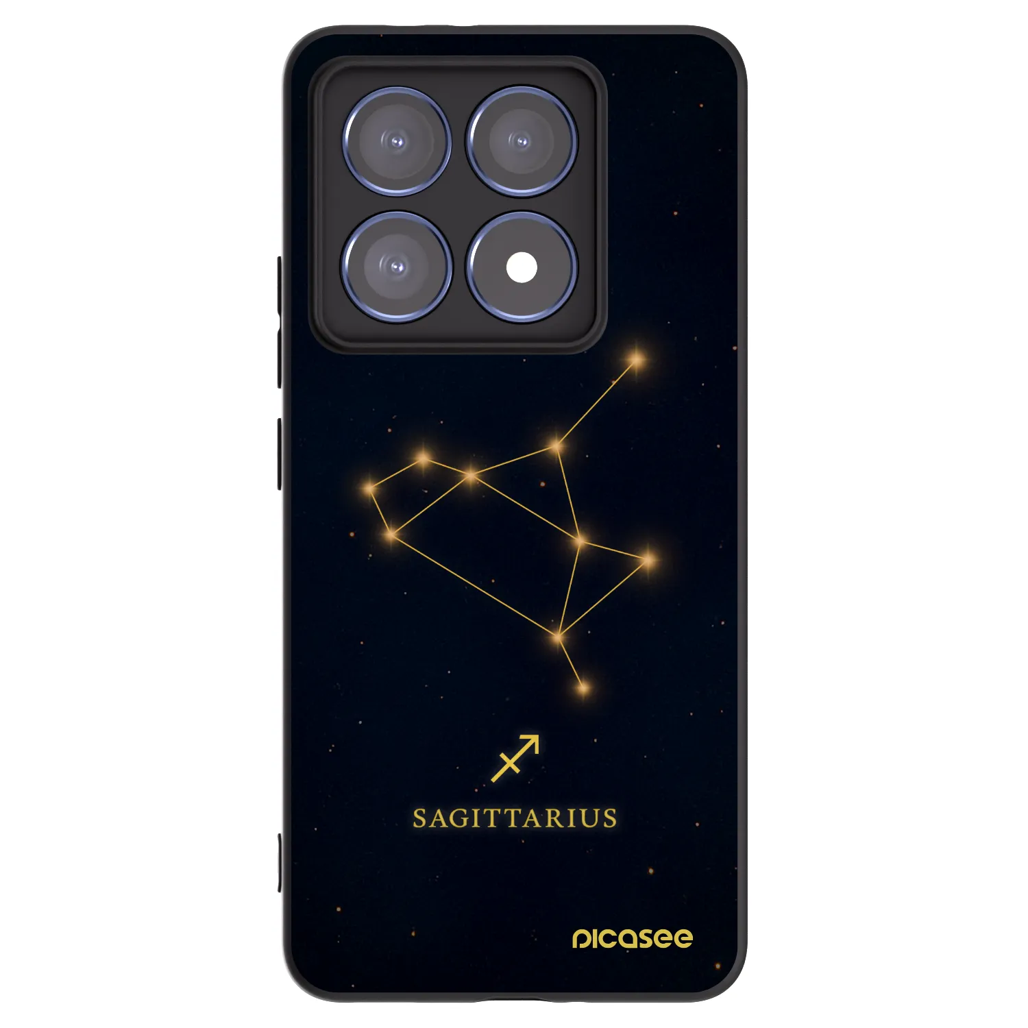 Picasee Xiaomi 14T Pro Hülle - Schwarzes Silikon - SAGITTARIUS