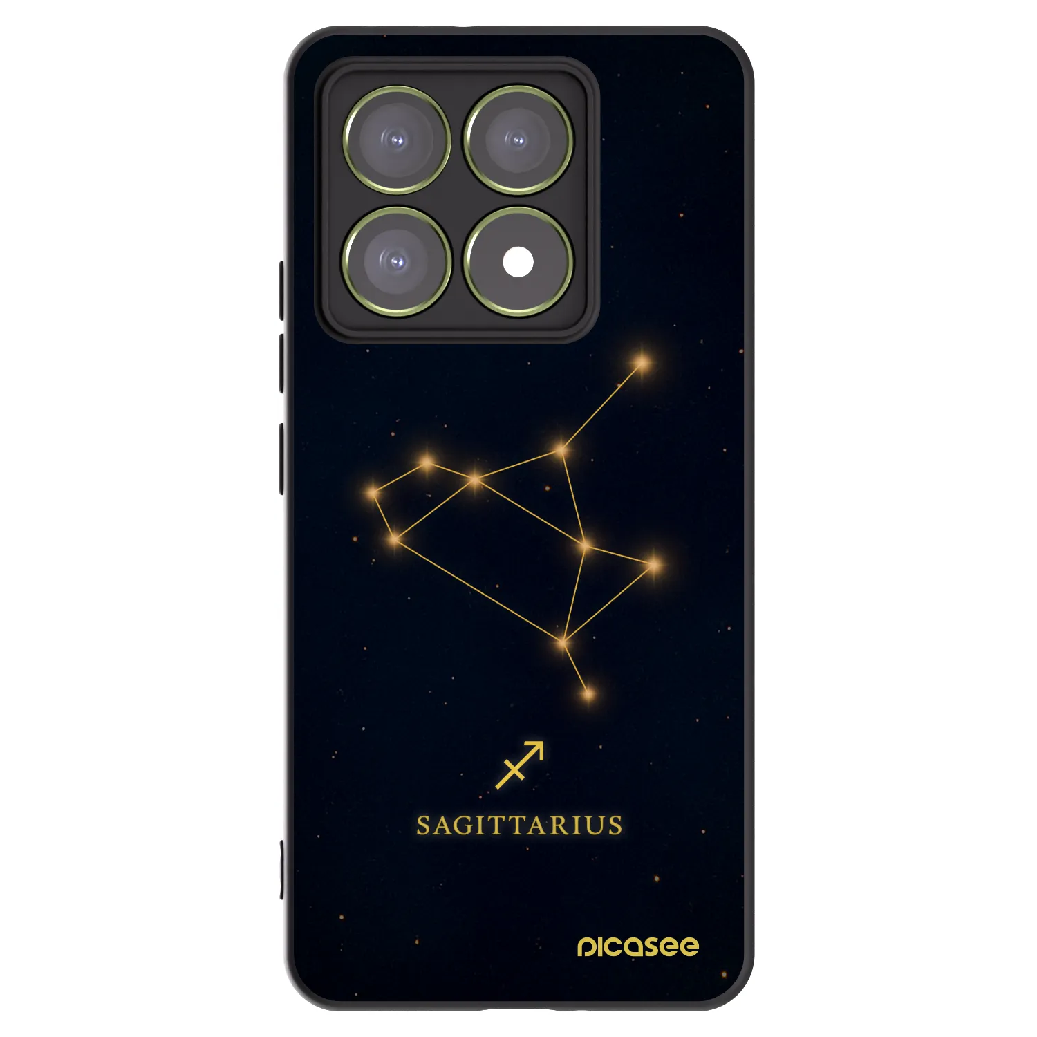 Picasee Xiaomi 14T Hülle - Schwarzes Silikon - SAGITTARIUS