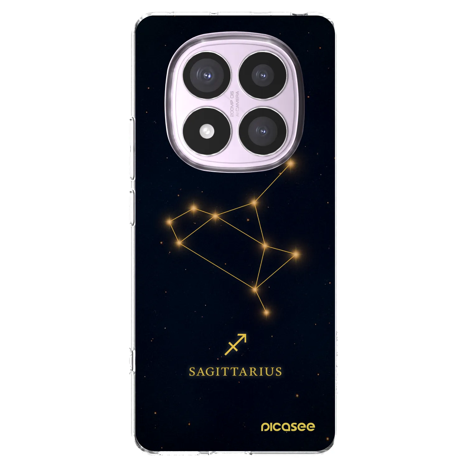 Picasee Xiaomi Redmi Note 14 Pro 5G Hülle - Transparentes Silikon - SAGITTARIUS