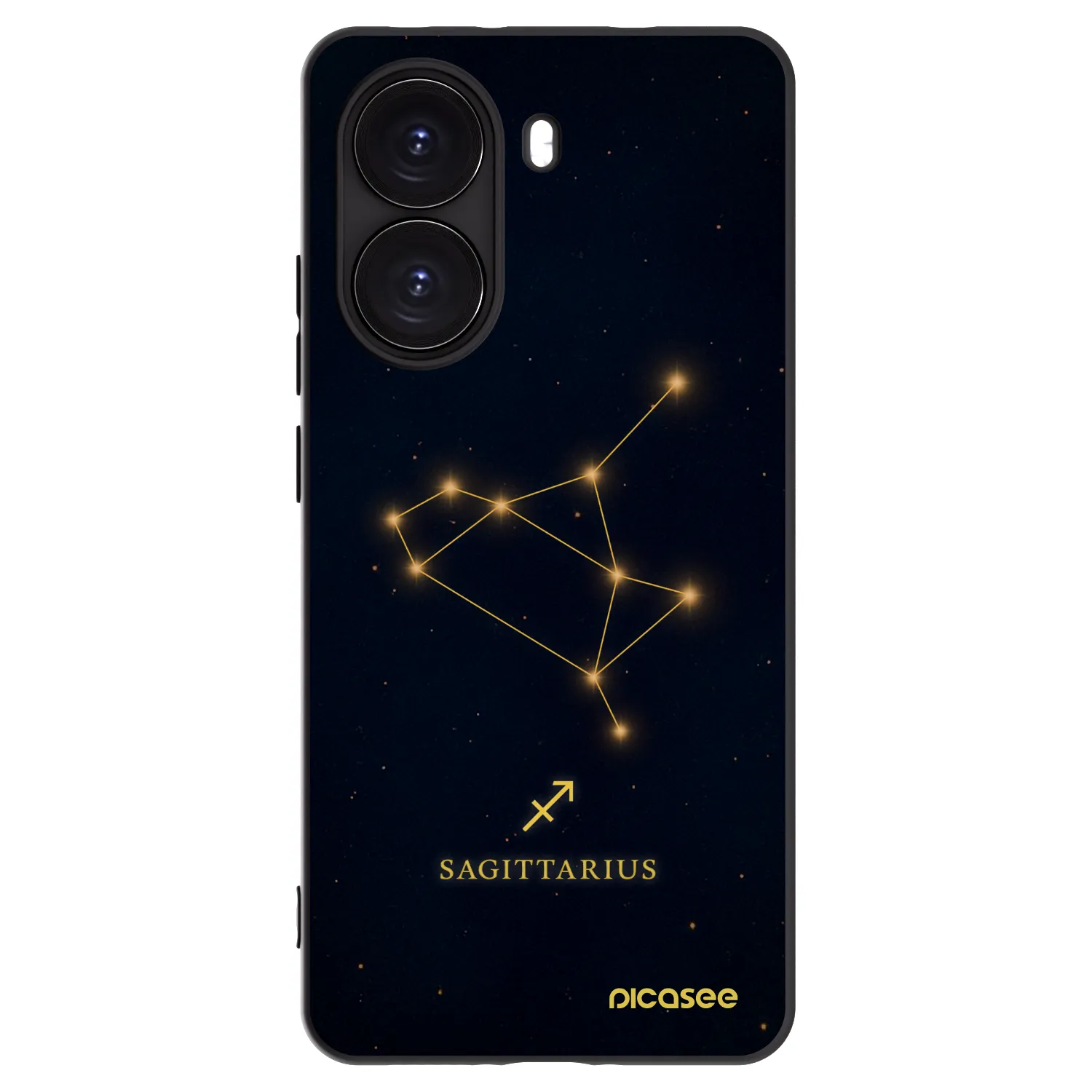Picasee Xiaomi Poco X7 Pro 5G Hülle - Schwarzes Silikon - SAGITTARIUS