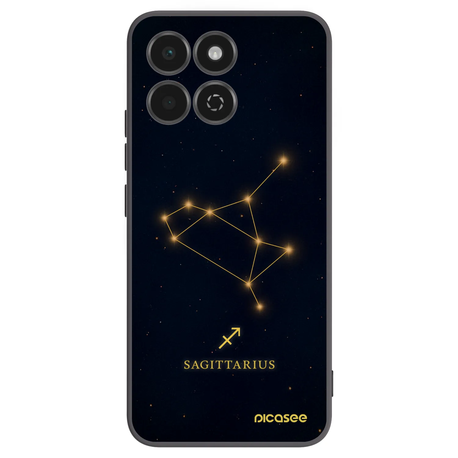 Picasee Honor 200 Smart 5G Hülle - Schwarzes Silikon - SAGITTARIUS