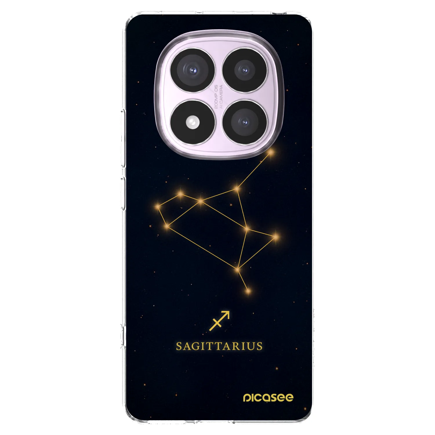 Picasee Xiaomi Redmi Note 14 Pro 4G Hülle - Transparentes Silikon - SAGITTARIUS