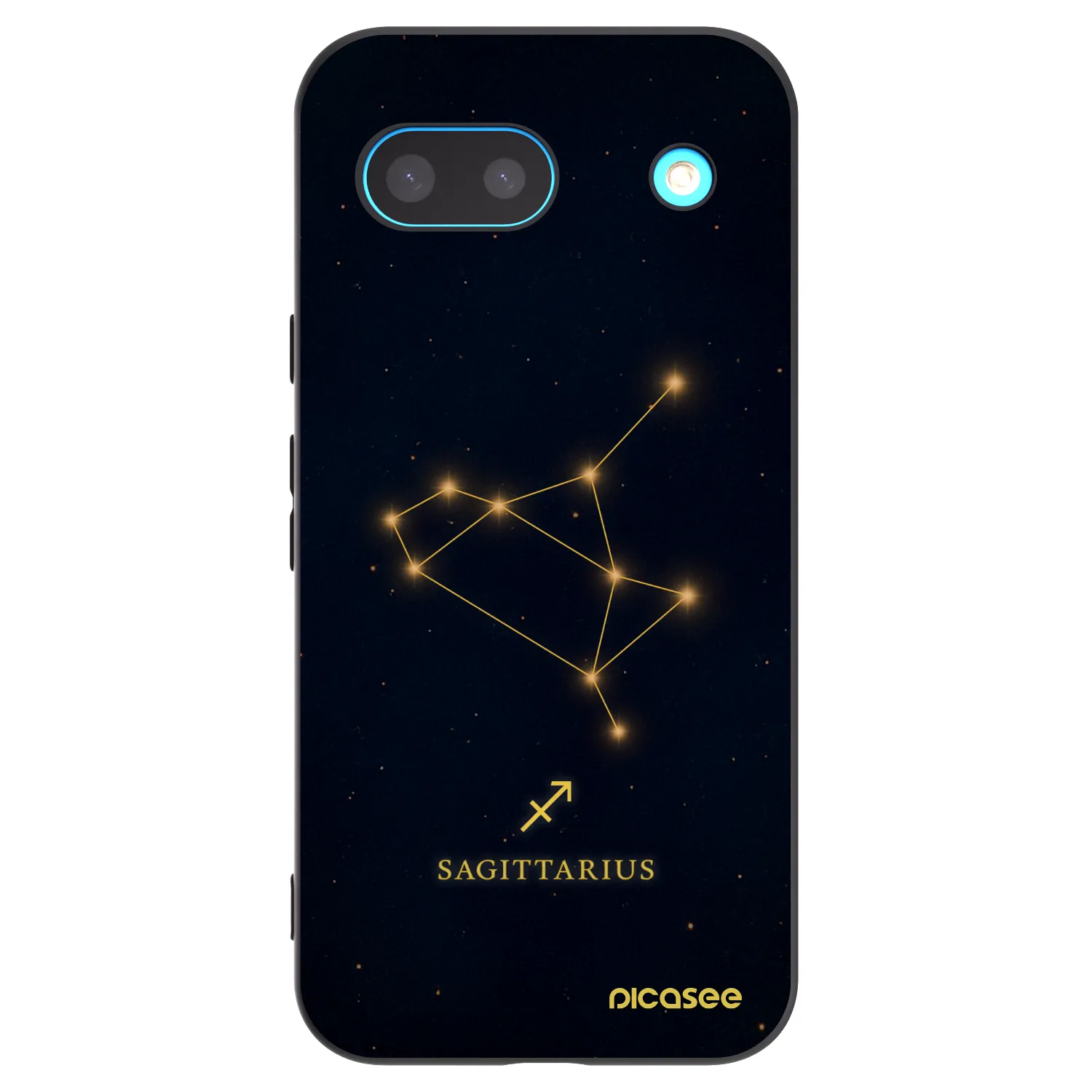 Picasee Google Pixel 8a Hülle - Schwarzes Silikon - SAGITTARIUS