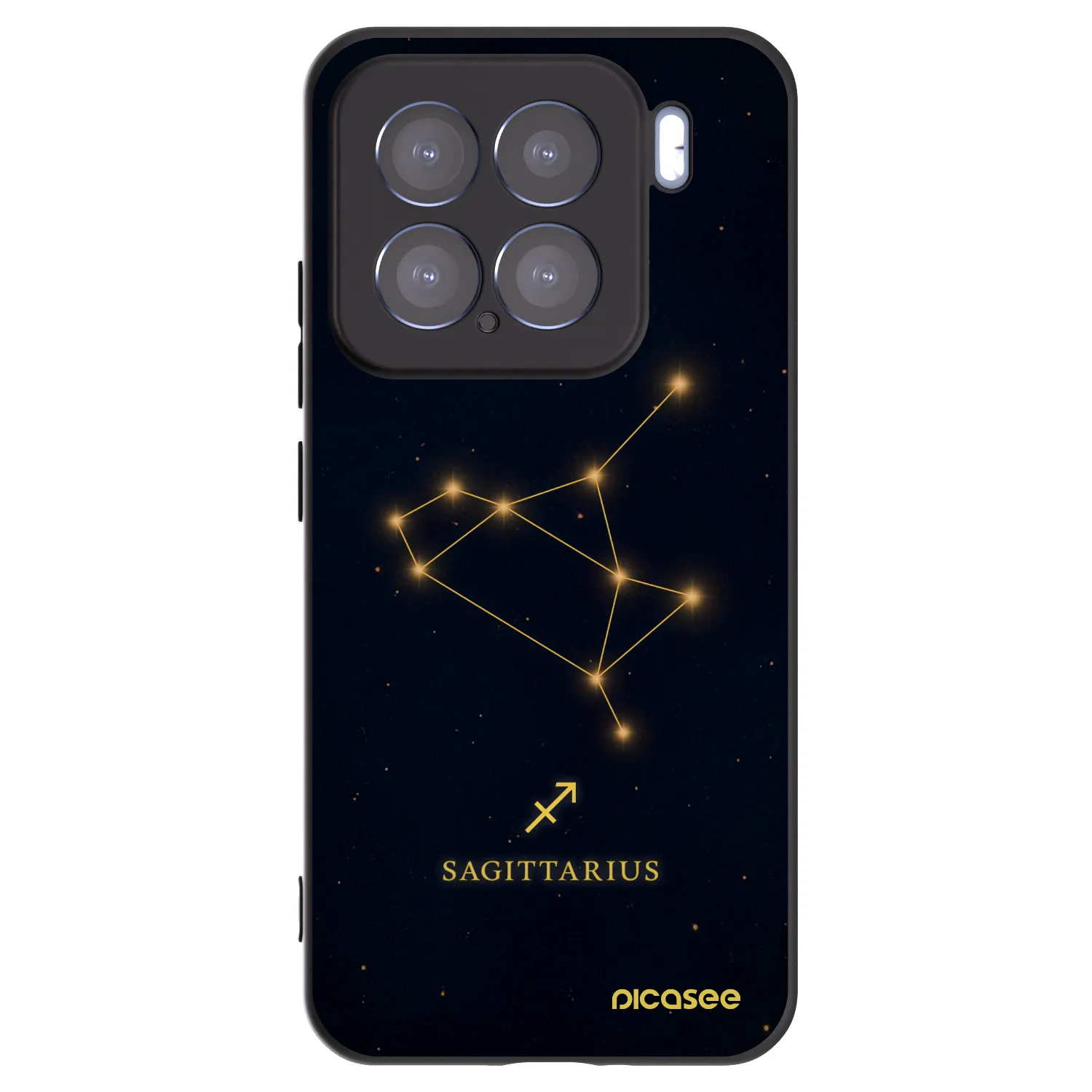 Picasee Xiaomi 15 Hülle - Schwarzes Silikon - SAGITTARIUS