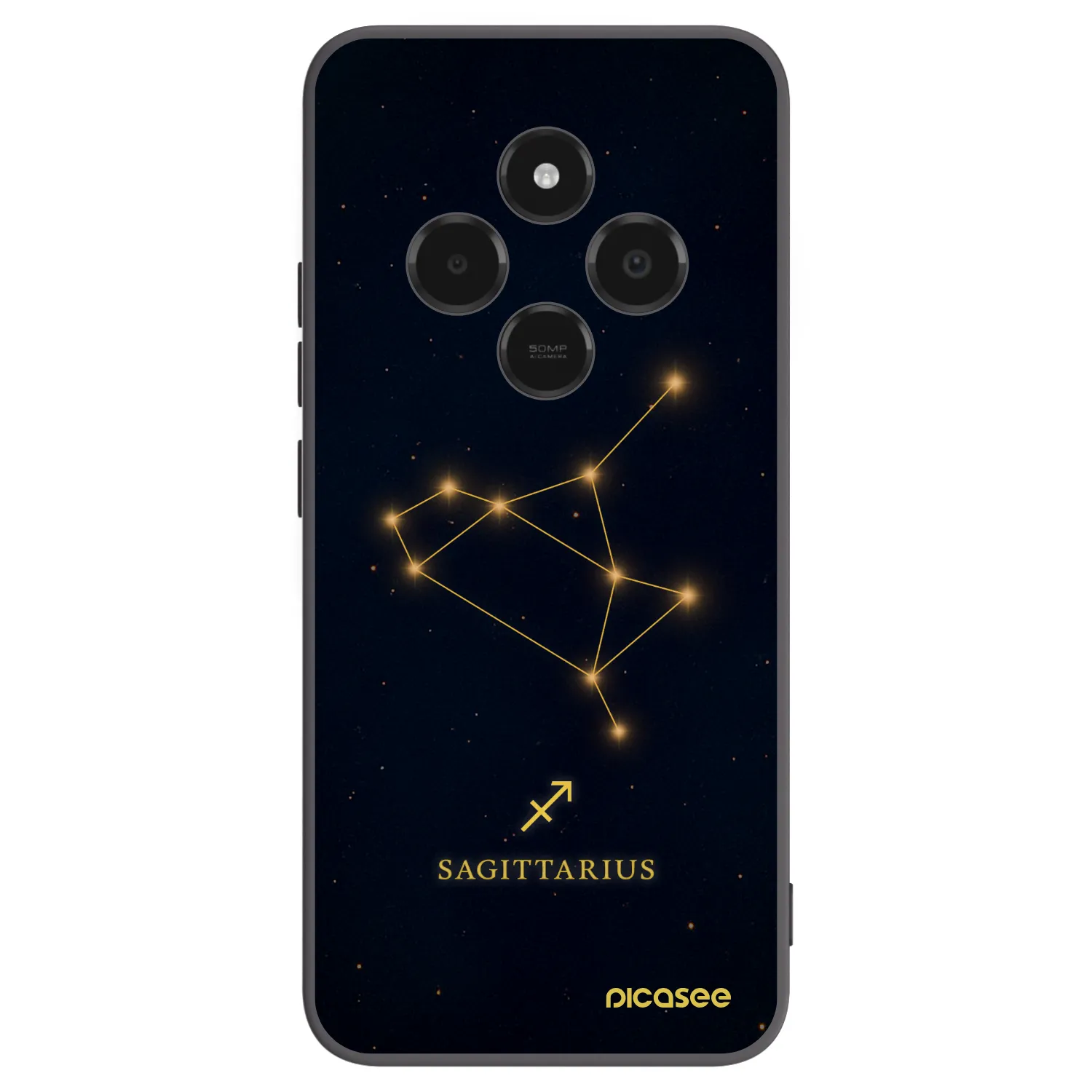 Picasee Xiaomi Poco C75 Hülle - Schwarzes Silikon - SAGITTARIUS