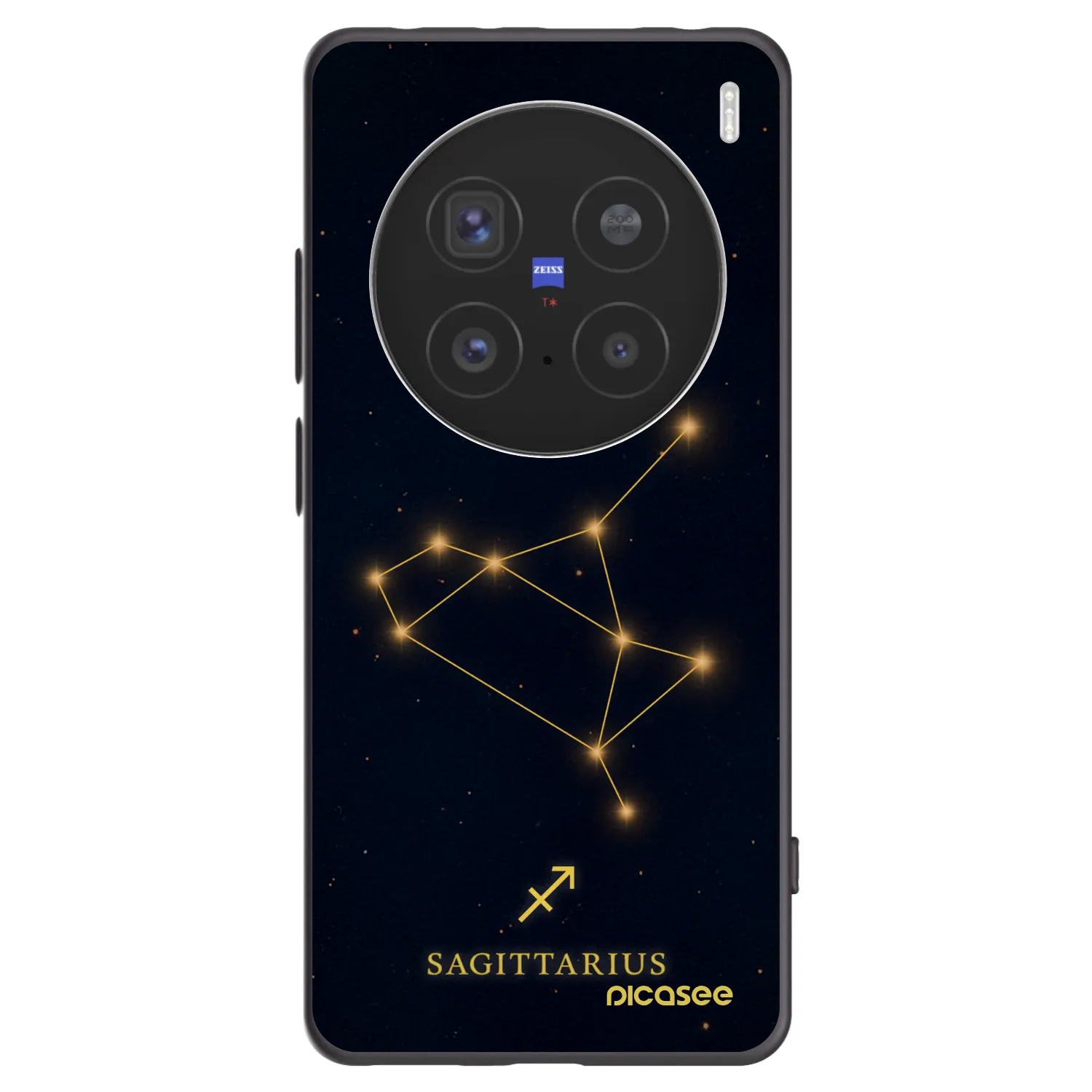 Picasee Vivo X200 Pro Hülle - Schwarzes Silikon - SAGITTARIUS