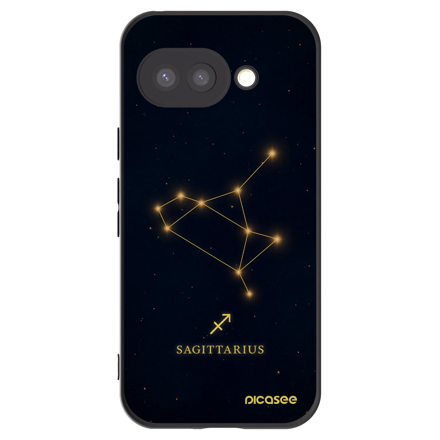 Picasee Google Pixel 9a Hülle - Schwarzes Silikon - SAGITTARIUS