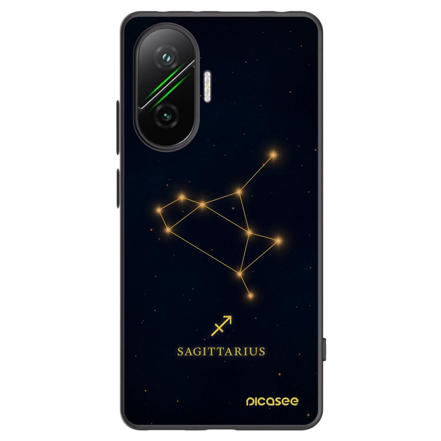 Picasee Xiaomi Poco F7 Pro 5G Hülle - Schwarzes Silikon - SAGITTARIUS