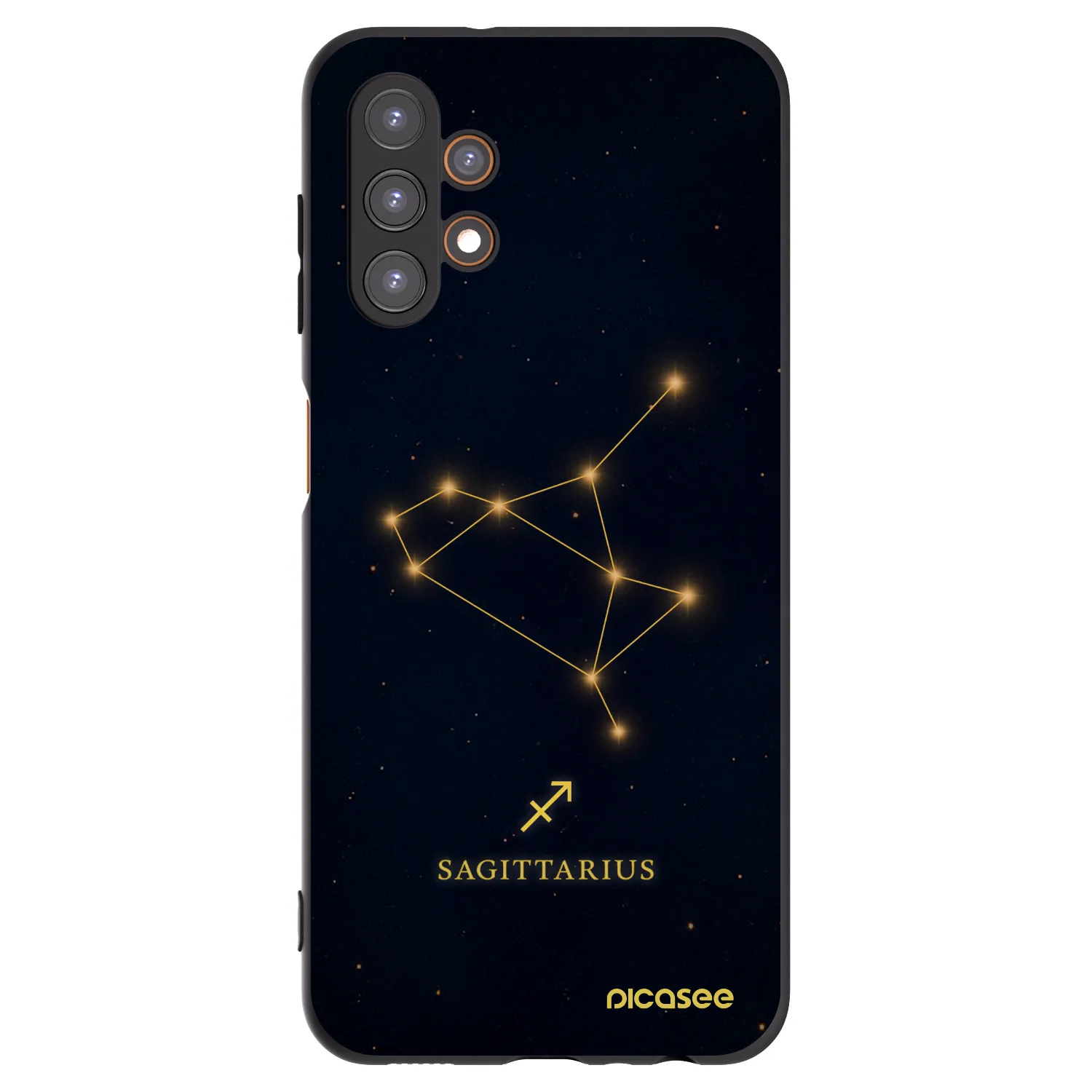 Picasee Samsung Galaxy A13 5G Hülle - Schwarzes Silikon - SAGITTARIUS