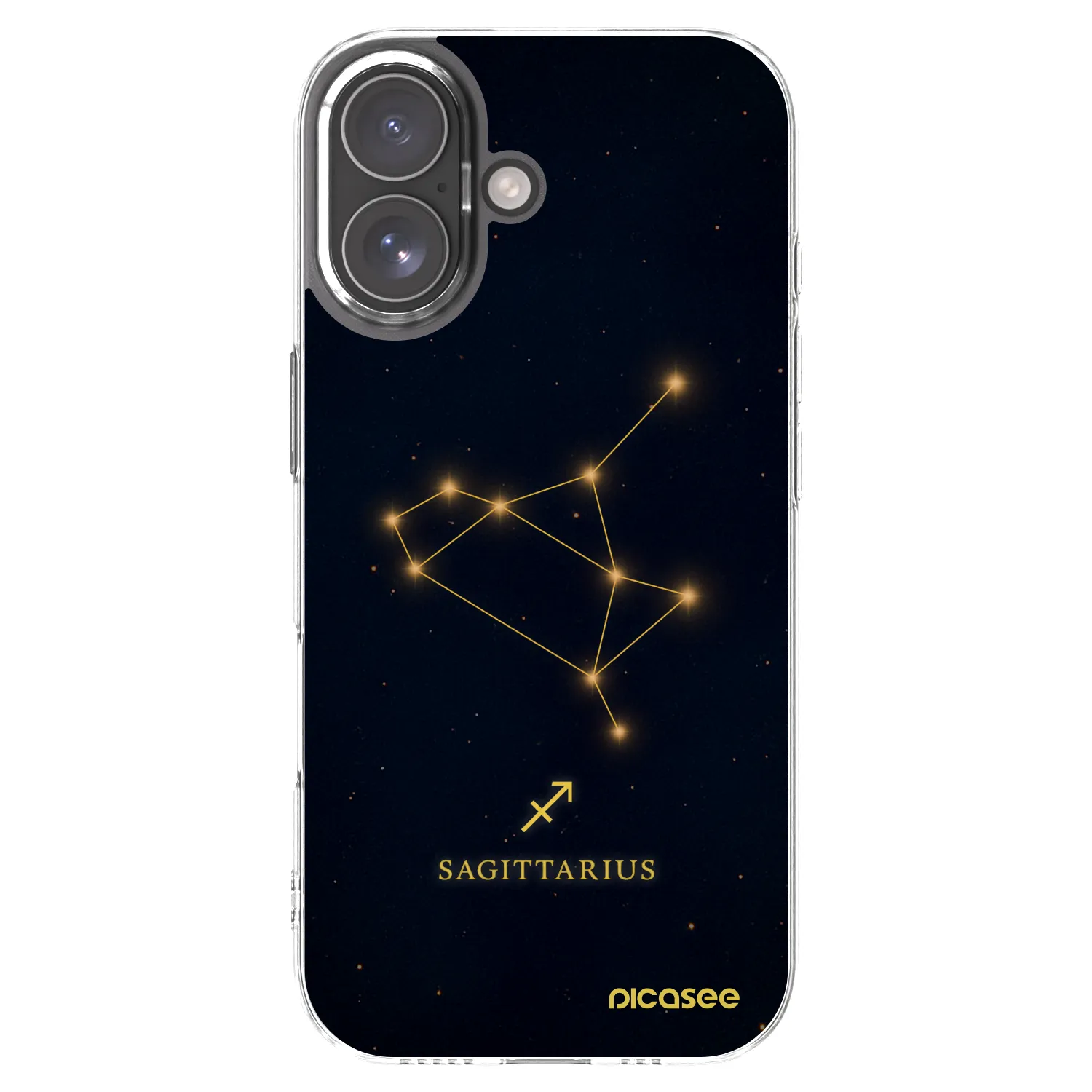 Picasee Apple iPhone 17 Hülle - Transparentes Silikon - SAGITTARIUS