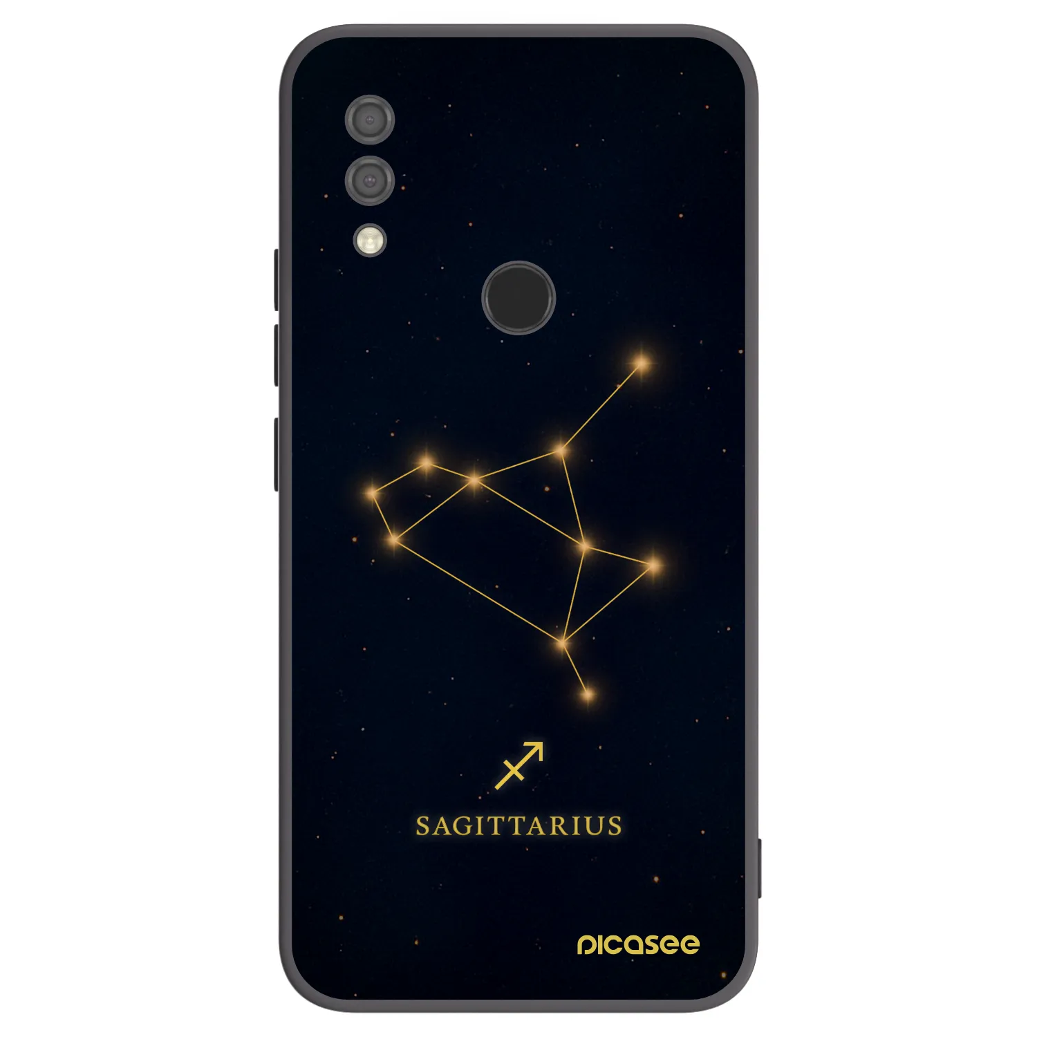 Picasee Xiaomi Redmi 7 Hülle - Schwarzes Silikon - SAGITTARIUS