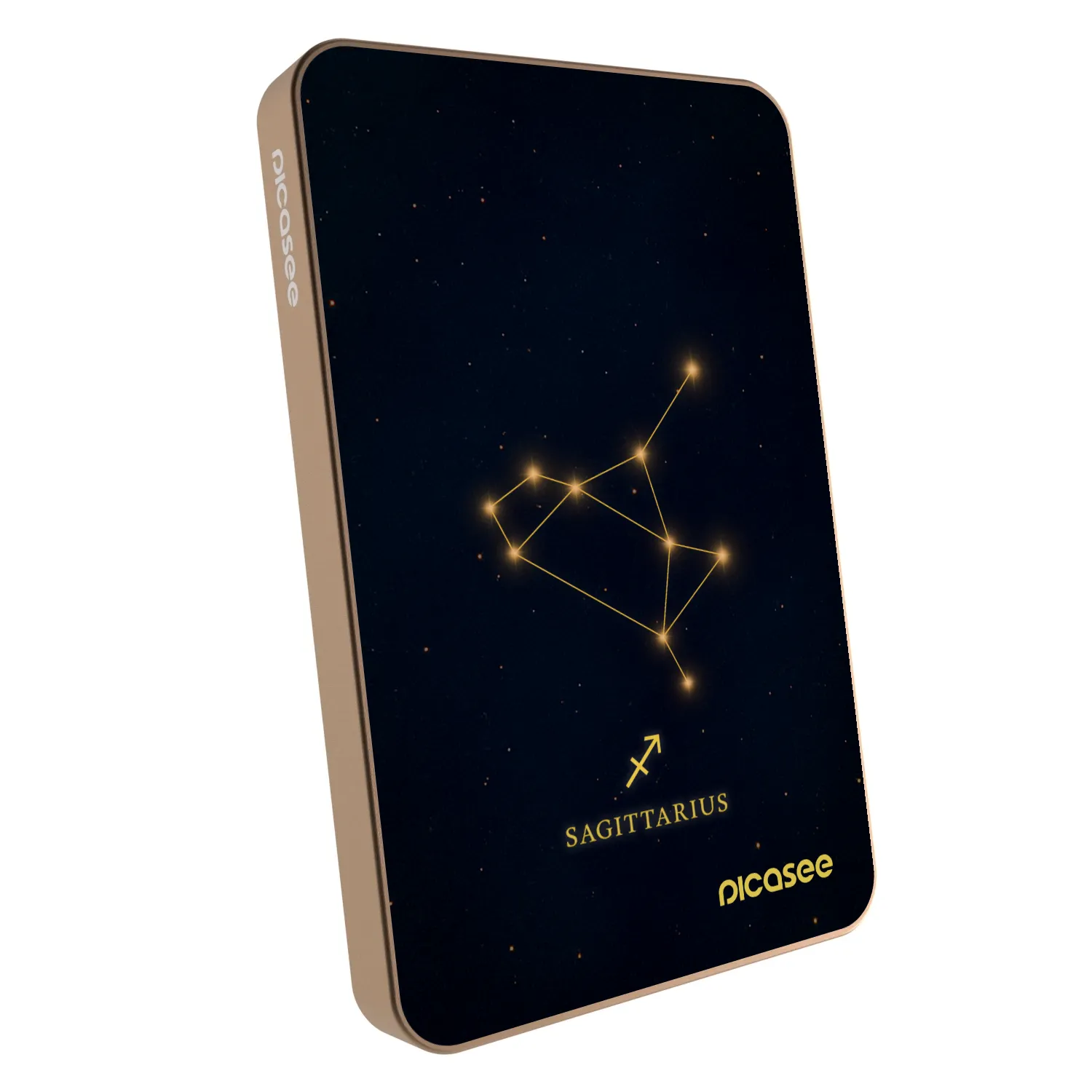 Picasee Powerbank mit MagSafe 5 000 mAh Golden - SAGITTARIUS
