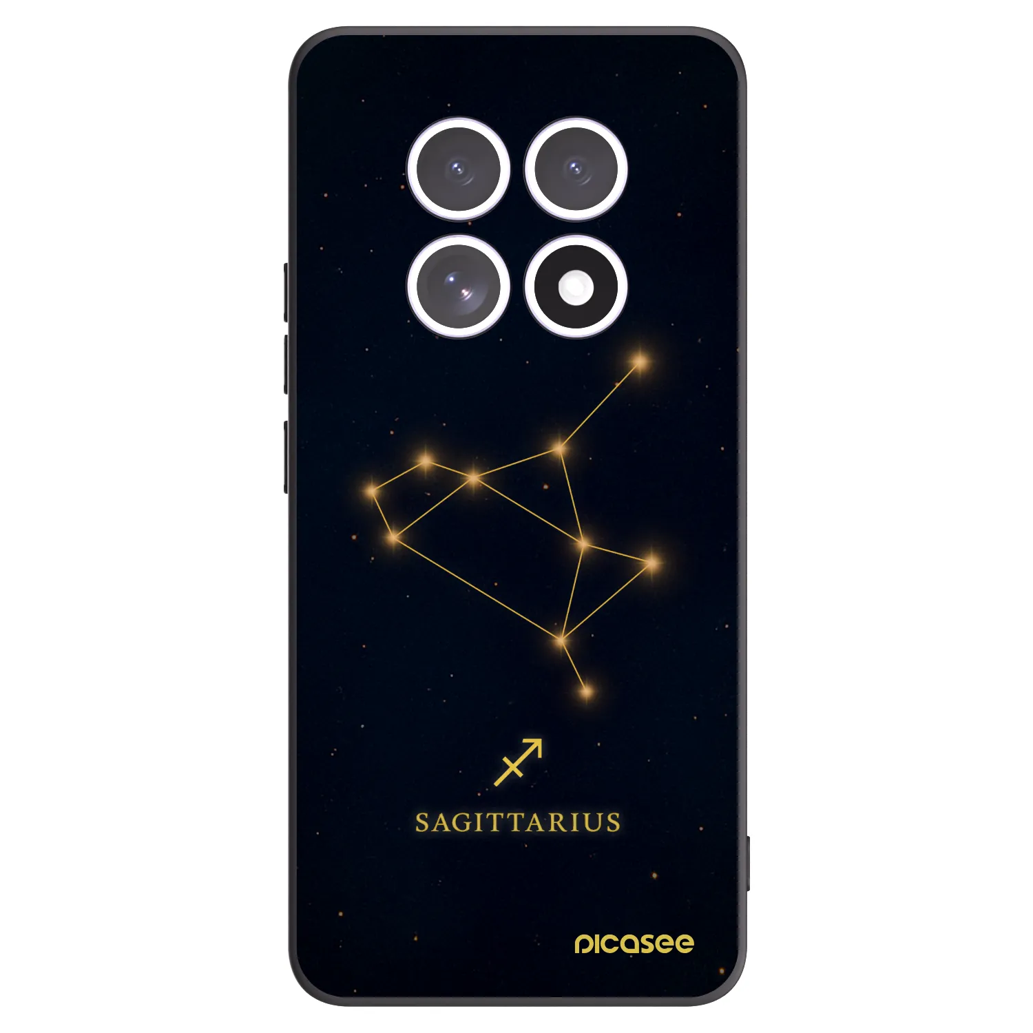 Picasee Xiaomi Redmi Note 15 Hülle - Schwarzes Silikon - SAGITTARIUS
