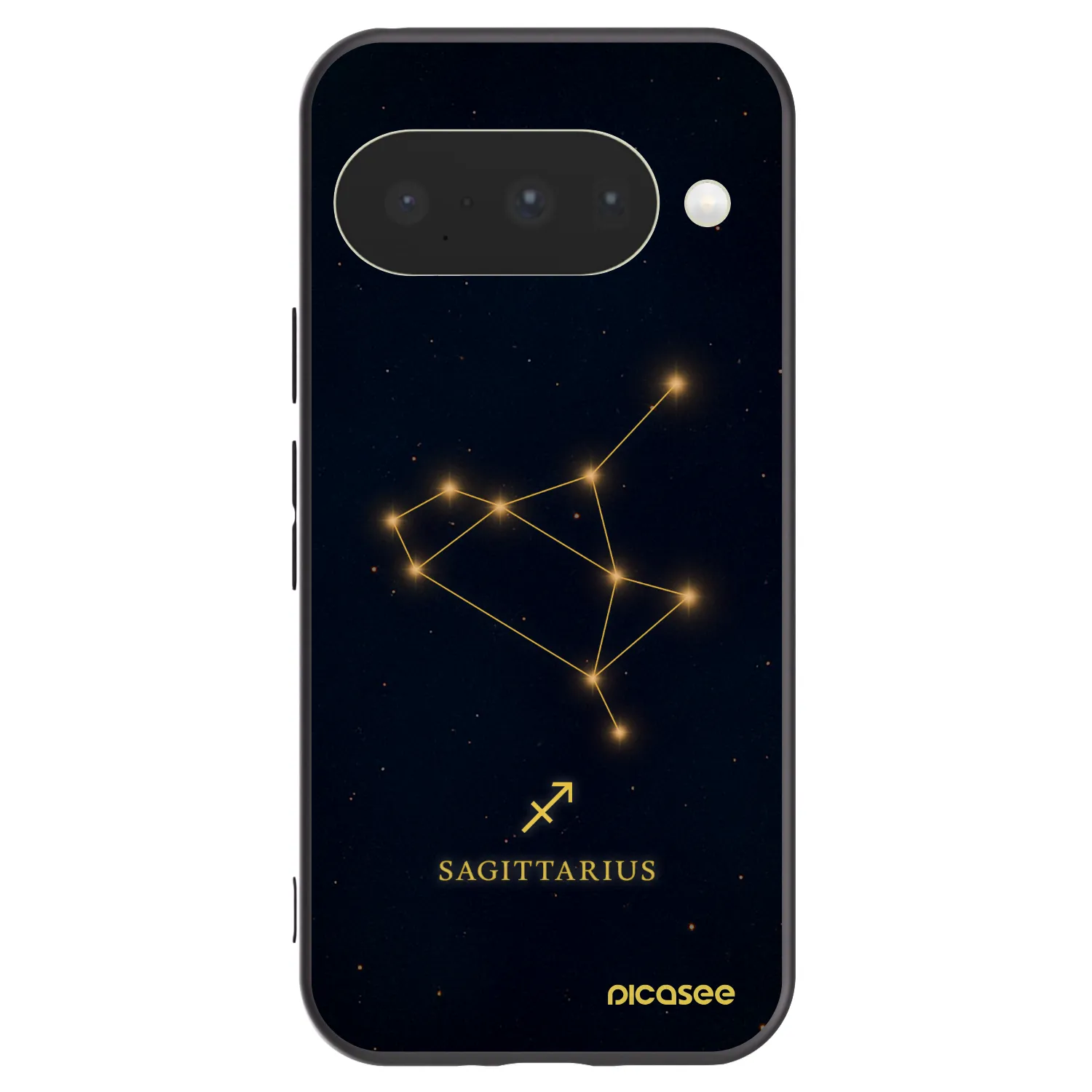 Picasee Google Pixel 10 Hülle - Schwarzes Silikon - SAGITTARIUS