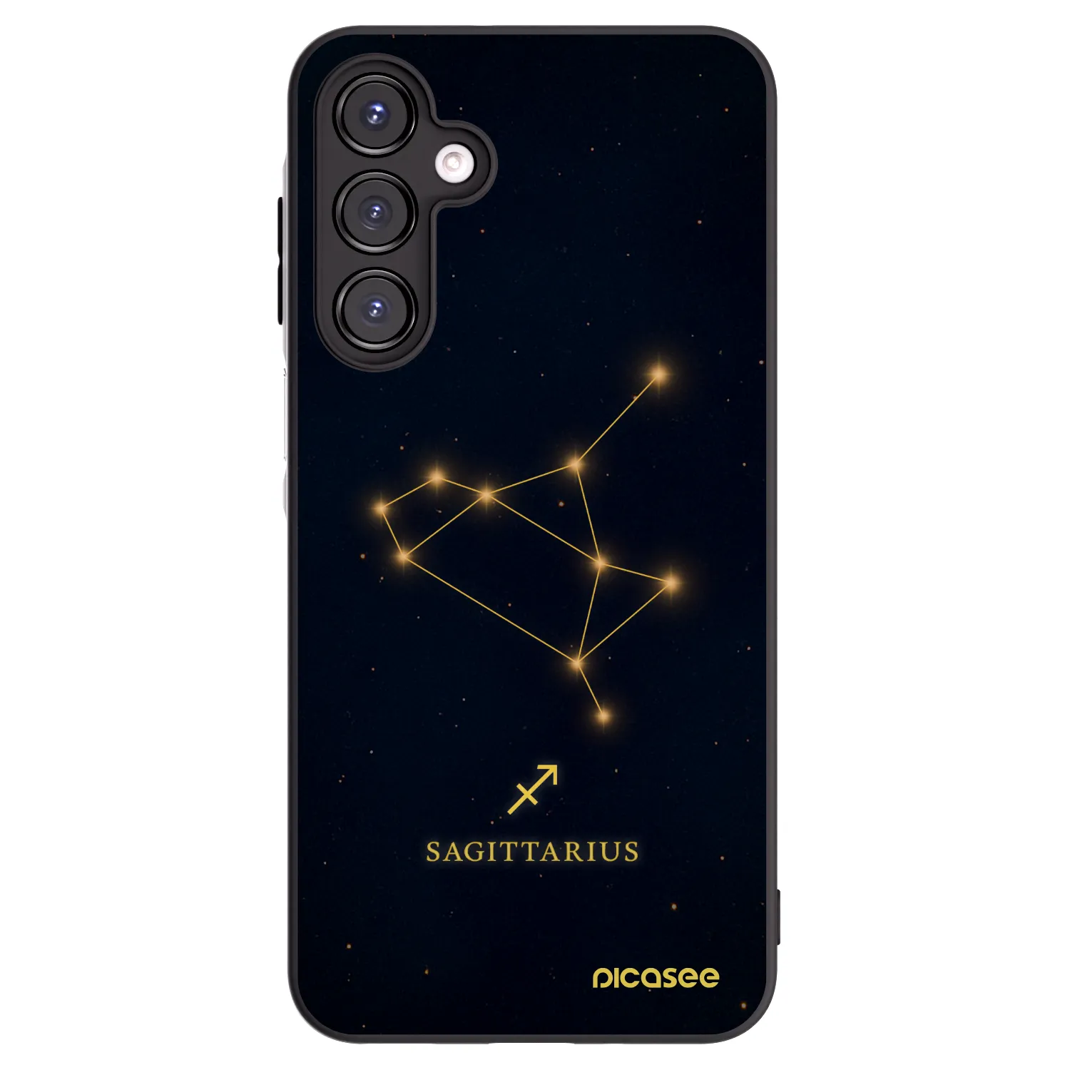 Picasee Samsung Galaxy A16 4G Hülle - Schwarzes Silikon - SAGITTARIUS