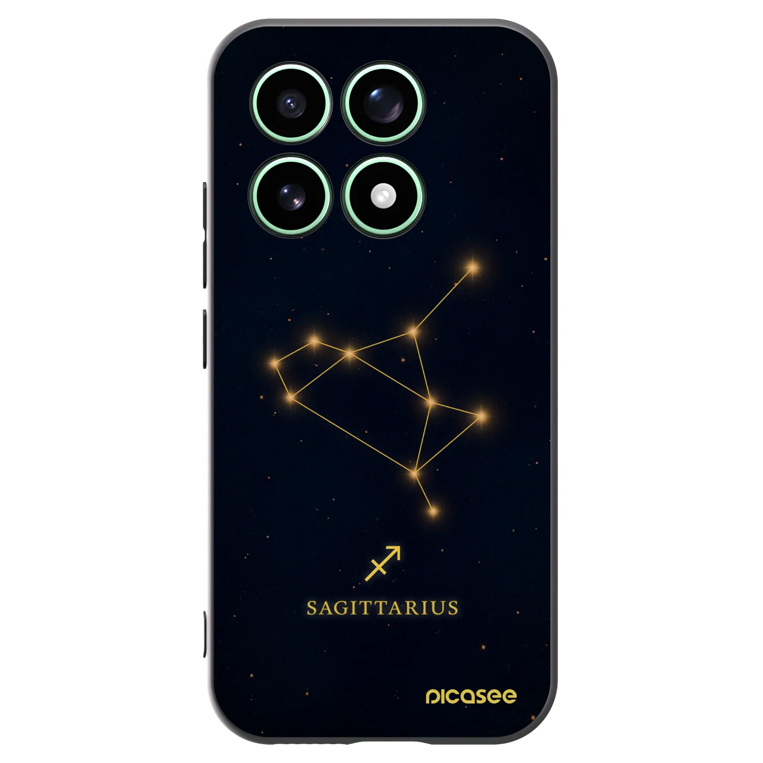 Picasee Xiaomi 17 Hülle - Schwarzes Silikon - SAGITTARIUS