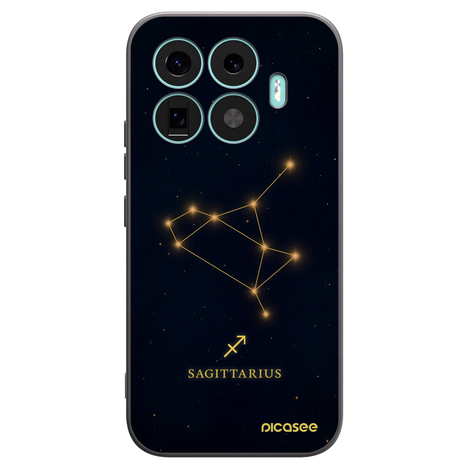 Picasee Xiaomi 17T Hülle - Schwarzes Silikon - SAGITTARIUS