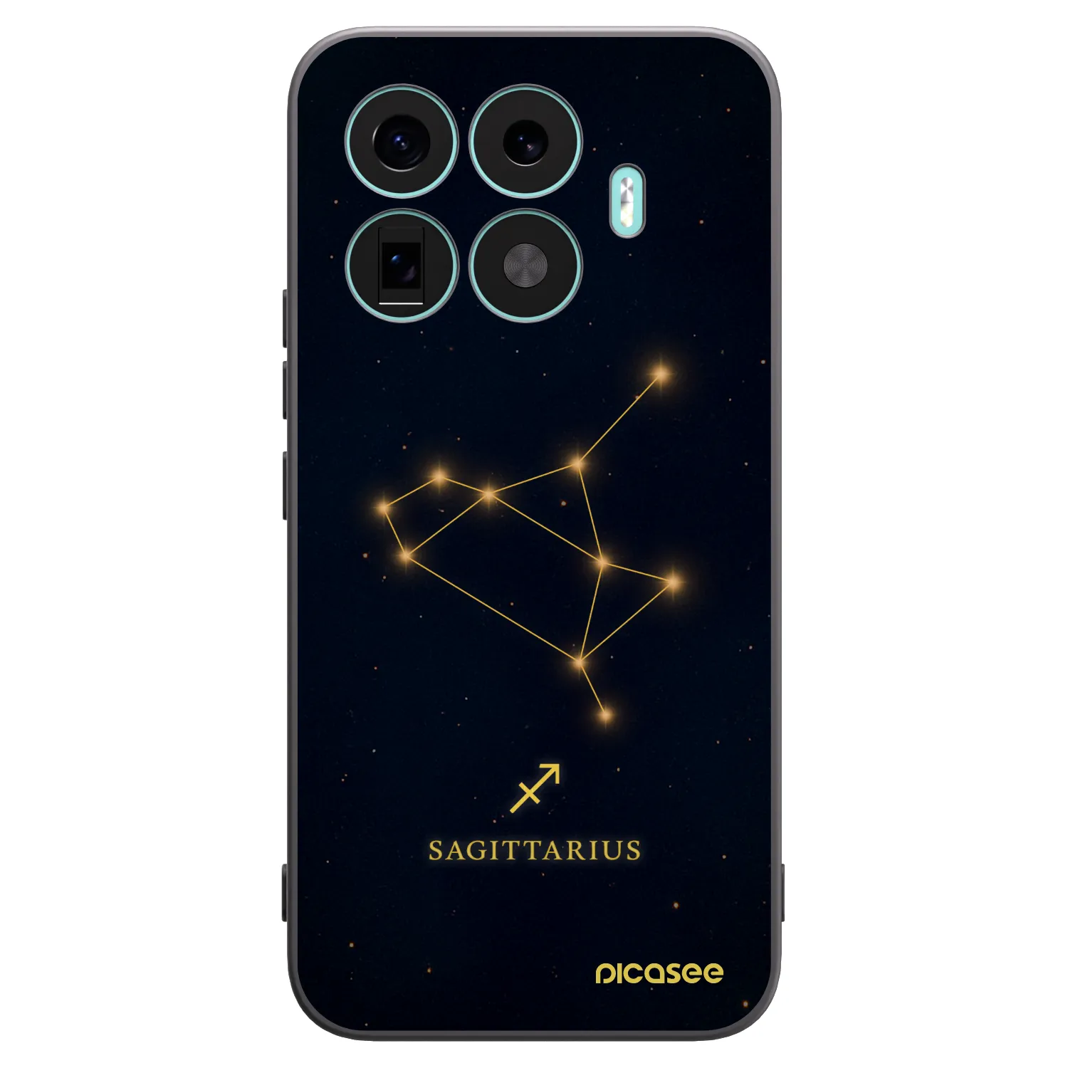 Picasee Xiaomi 17T Pro Hülle - Schwarzes Silikon - SAGITTARIUS
