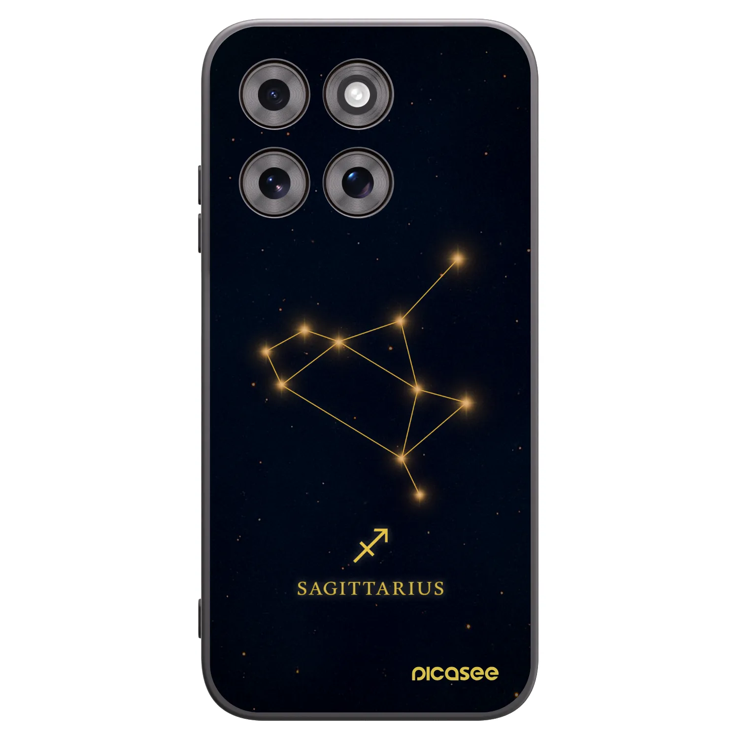 Picasee Motorola Moto G77 Hülle - Schwarzes Silikon - SAGITTARIUS