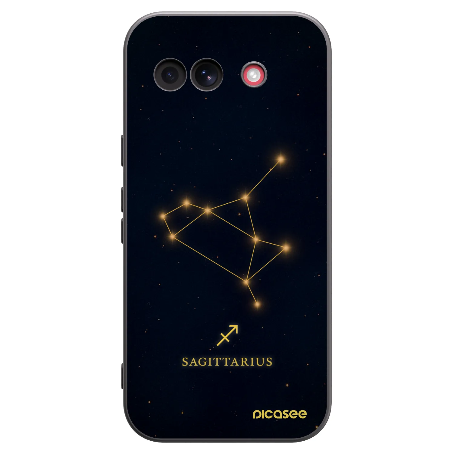 Picasee Google Pixel 10a Hülle - Schwarzes Silikon - SAGITTARIUS
