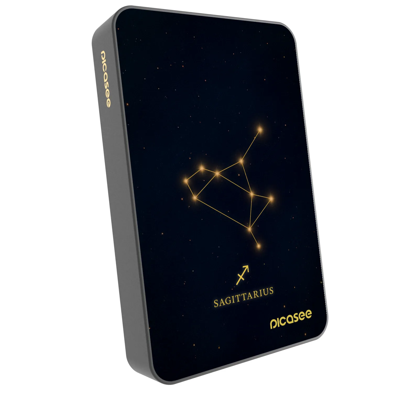 Picasee Powerbank mit MagSafe 10 000 mAh Grau - SAGITTARIUS