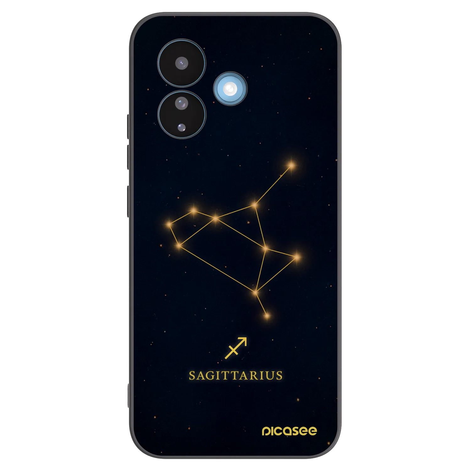 Picasee Xiaomi Redmi Note 17 Pro 5G Hülle - Schwarzes Silikon - SAGITTARIUS