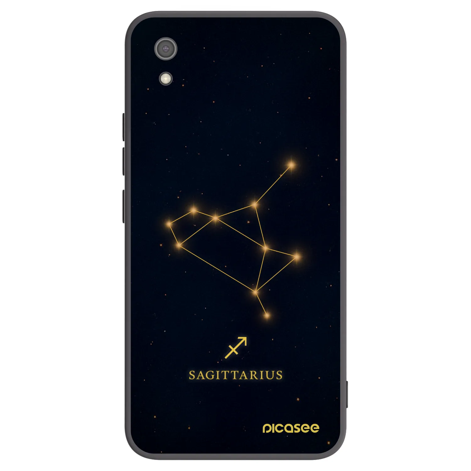 Picasee Xiaomi Redmi 7A Hülle - Schwarzes Silikon - SAGITTARIUS