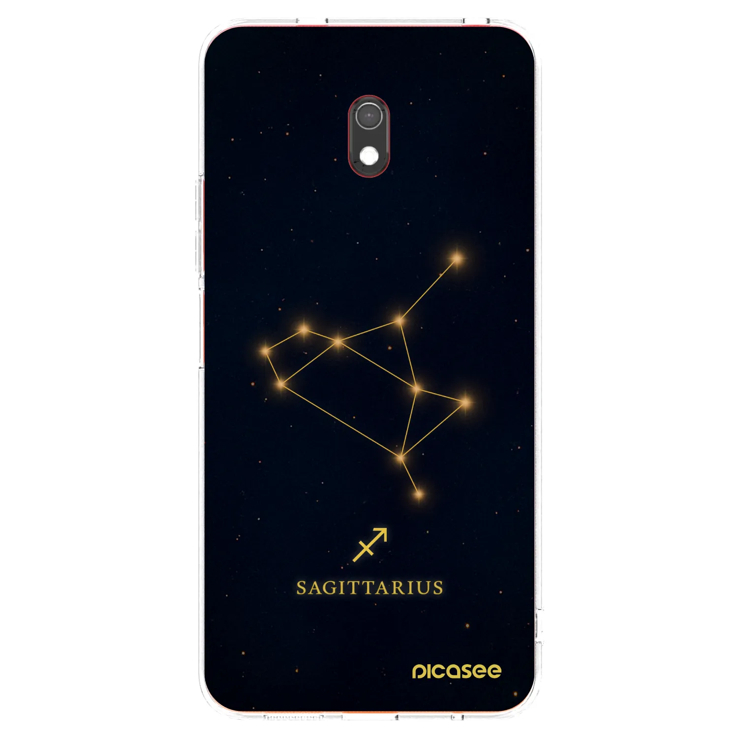 Picasee Xiaomi Redmi 8A Hülle - Transparentes Silikon - SAGITTARIUS