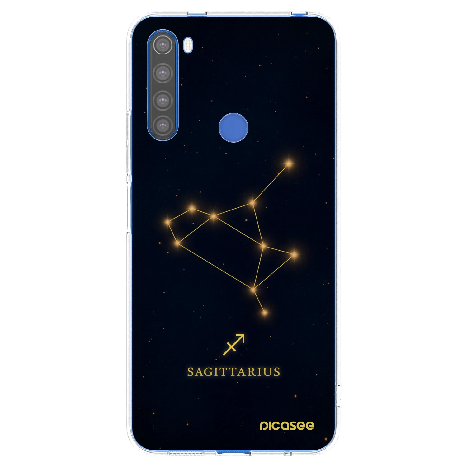Picasee Xiaomi Redmi Note 8T Hülle - Transparentes Silikon - SAGITTARIUS