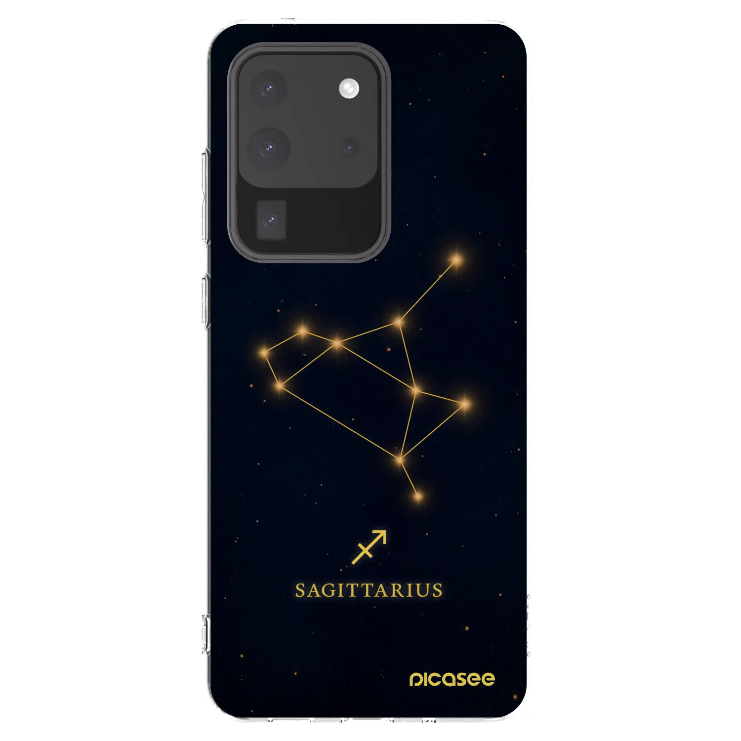 Picasee Samsung Galaxy S20 Ultra 5G G988F Hülle - Transparentes Silikon - SAGITTARIUS