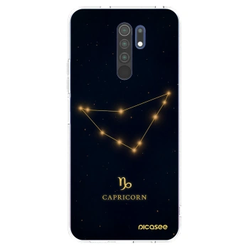 Picasee Xiaomi Redmi 9 Hülle - Transparentes Silikon - CAPRICORN