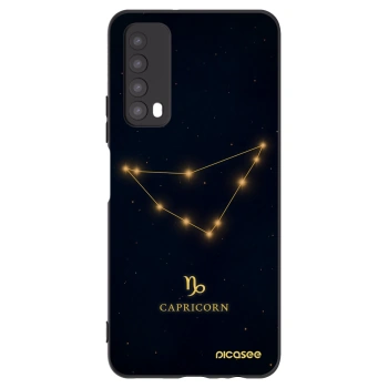 Picasee Huawei P Smart 2021 Hülle - Schwarzes Silikon - CAPRICORN