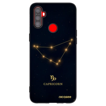 Picasee Realme 5 Hülle - Schwarzes Silikon - CAPRICORN