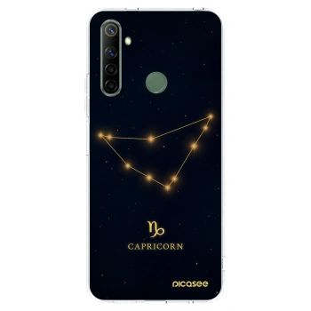 Picasee Realme 5 Hülle - Transparentes Silikon - CAPRICORN