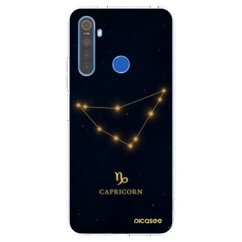 Picasee Realme 5 Hülle - Transparentes Silikon - CAPRICORN