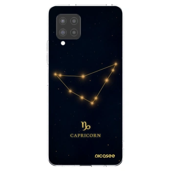 Picasee Samsung Galaxy A42 A426B Hülle - Transparentes Silikon - CAPRICORN