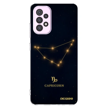 Picasee Samsung Galaxy A32 5G A326B Hülle - Transparentes Silikon - CAPRICORN