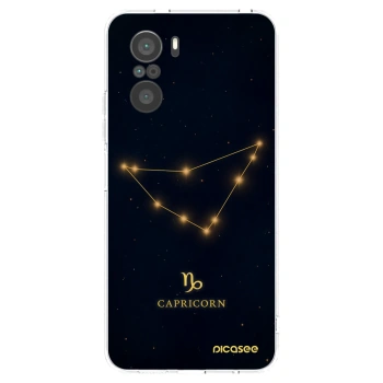 Picasee Xiaomi Poco F3 Hülle - Transparentes Silikon - CAPRICORN