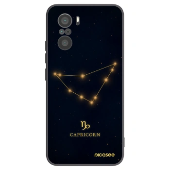 Picasee Xiaomi Poco F3 Hülle - Schwarzes Silikon - CAPRICORN