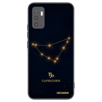 Picasee Xiaomi Redmi Note 10 5G Hülle - Schwarzes Silikon - CAPRICORN