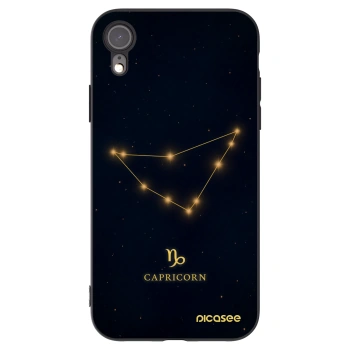 Picasee Apple iPhone XR Hülle - Schwarzes Silikon - CAPRICORN