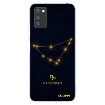 Picasee Samsung Galaxy A02s A025G Hülle - Transparentes Silikon - CAPRICORN